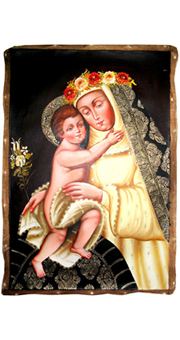 SANTA ROSA OF LIMA WITH CHILD JESUS