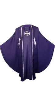 Dark Purple Chasuble + Stole