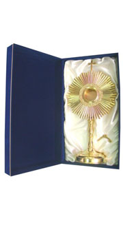 Gold plated Monstrance + Case Set