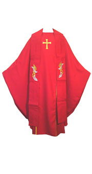 Red Chasuble I + Stole