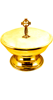 Ciborium bajo en oro 24 KT