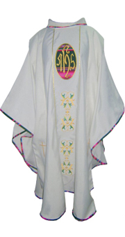 Ivory Chasuble with Awayo details