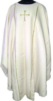 Cream Chasuble - Classic Cross