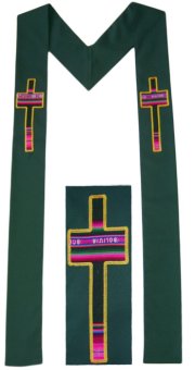 Green Stole with Awayo Cross