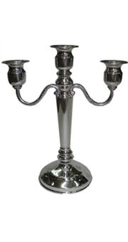 Candelabro Estilizado de Tres Velas