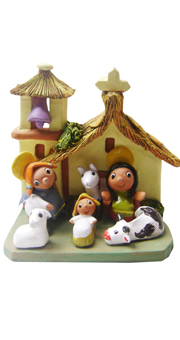 Andean nativity scene - Church